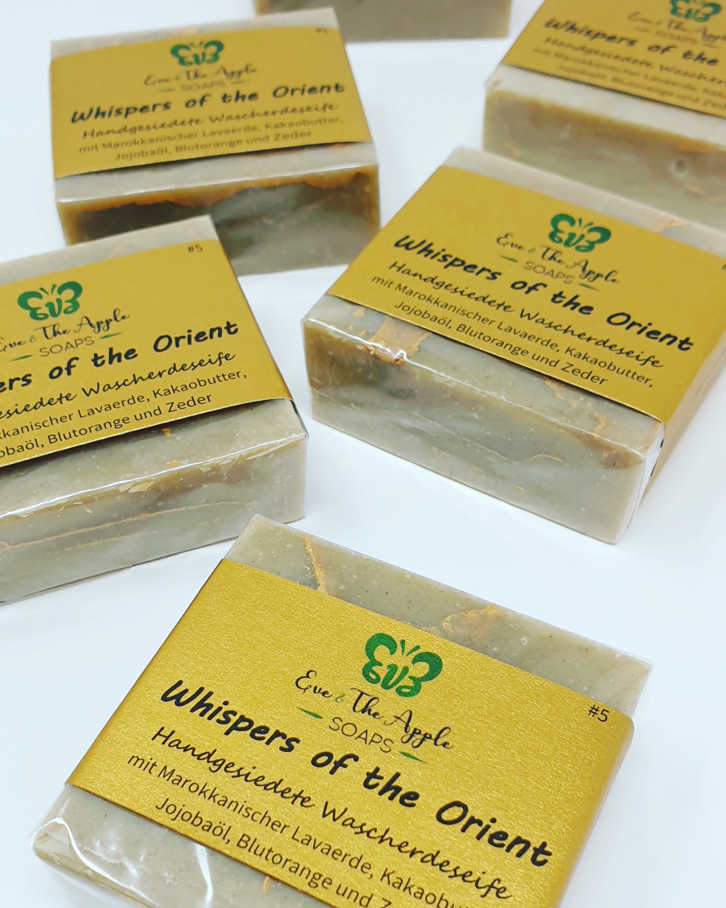 WHISPERS OF THE ORIENT #5 Wascherdeseife mit Marokkanischer Lavaerde, Blutorange, Zeder, Kakaobutter und Jojobaöl, beduftet, 110 g
