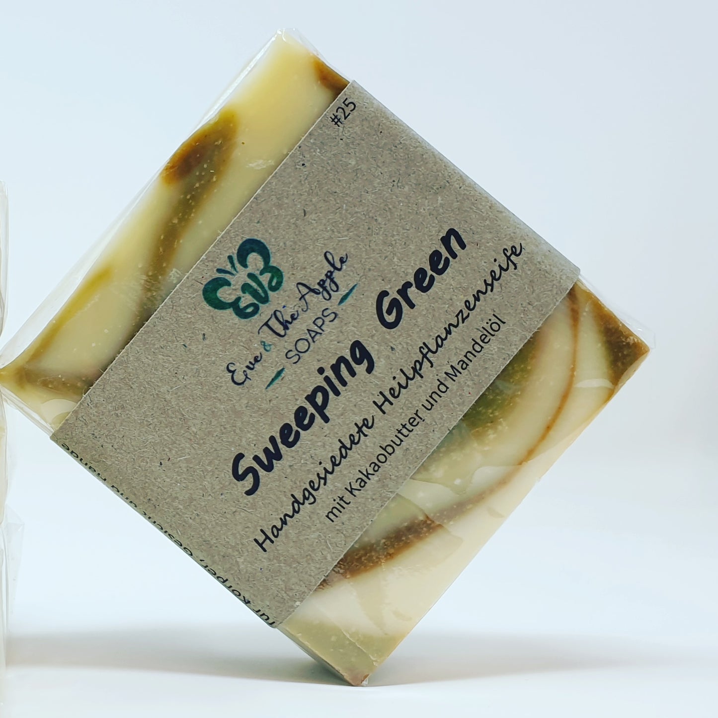 SWEEPING GREEN #25 Heilpflanzenseife mit Kakaobutter und Mandelöl, beduftet, 130 g