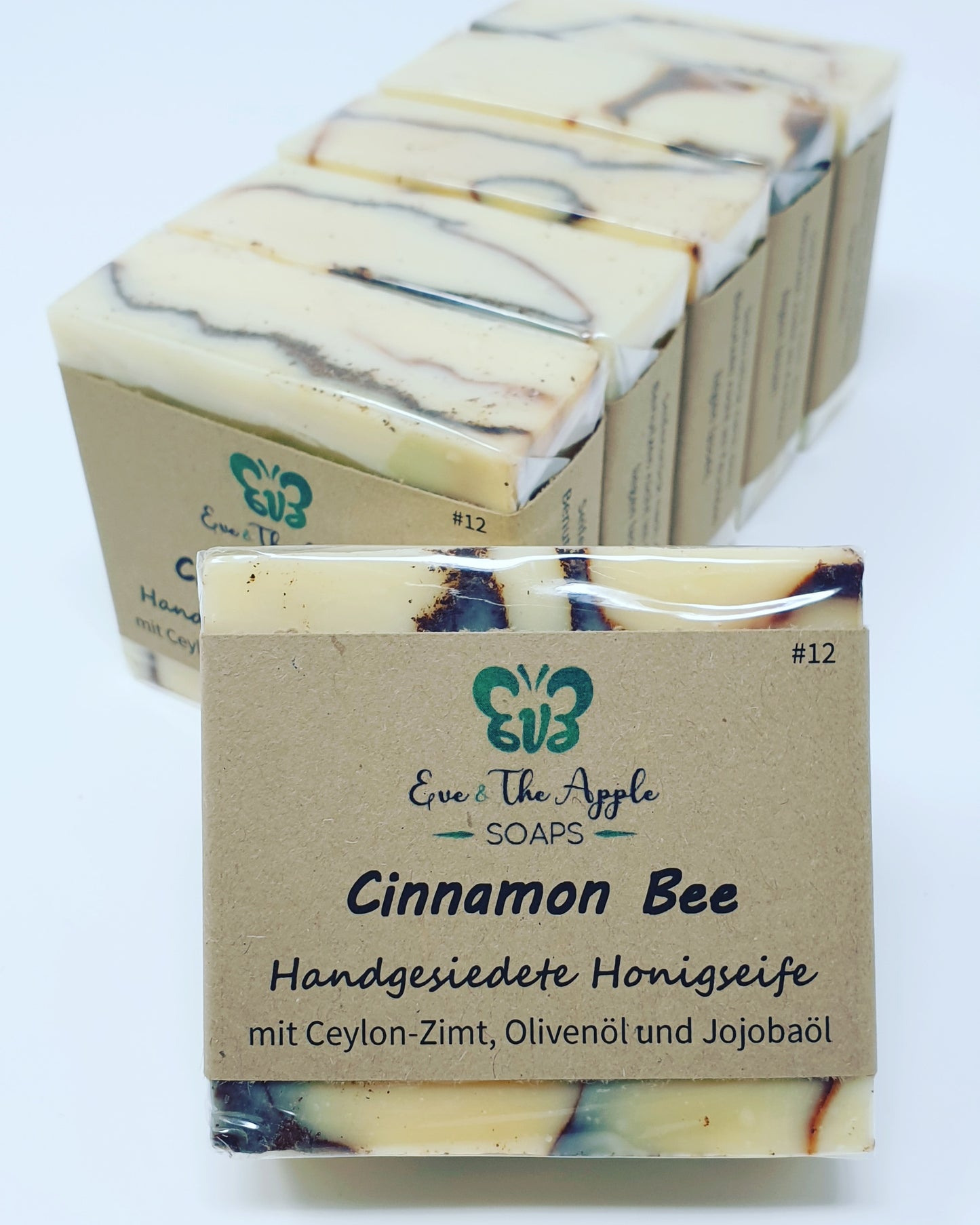 CINNAMON BEE #12 Honigseife mit Ceylon-Zimt, Olivenöl und Jojobaöl, 110 g