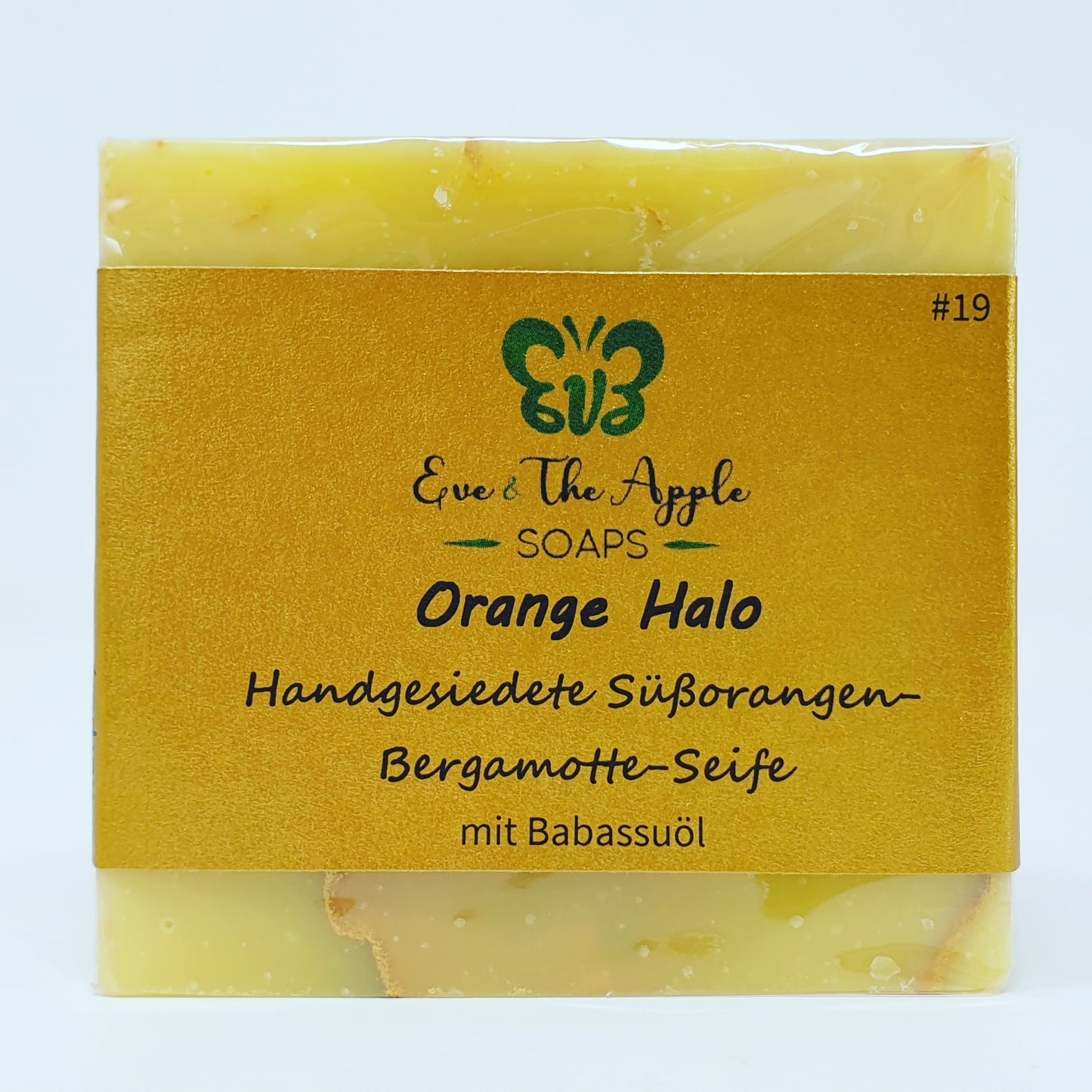 ORANGE HALO #19 Süßorangen-Bergamotte-Seife mit Babassuöl, beduftet, 110 g