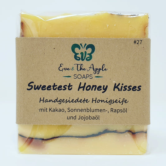 SWEETEST HONEY KISSES #27 Honigseife mit Kakao, Sonnenblumenöl, Rapsöl und Jojobaöl, 130 g