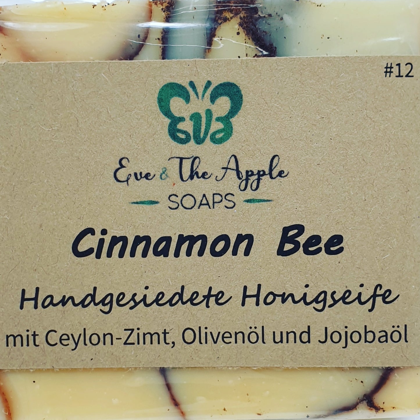 CINNAMON BEE #12 Honigseife mit Ceylon-Zimt, Olivenöl und Jojobaöl, 110 g