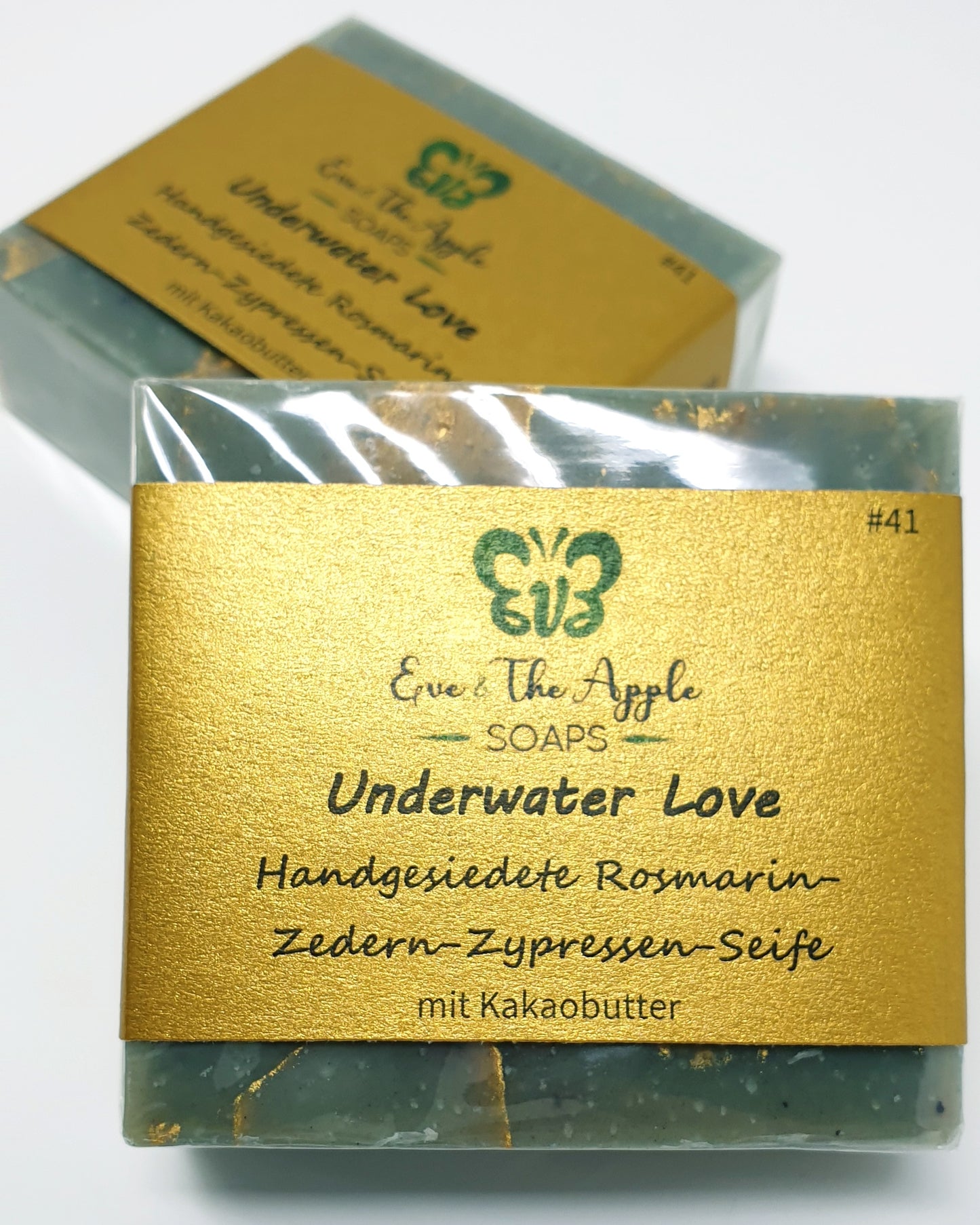 UNDERWATER LOVE #41 Rosmarin-Zedern-Zypressen-Seife mit Kakaobutter, beduftet, 110 g
