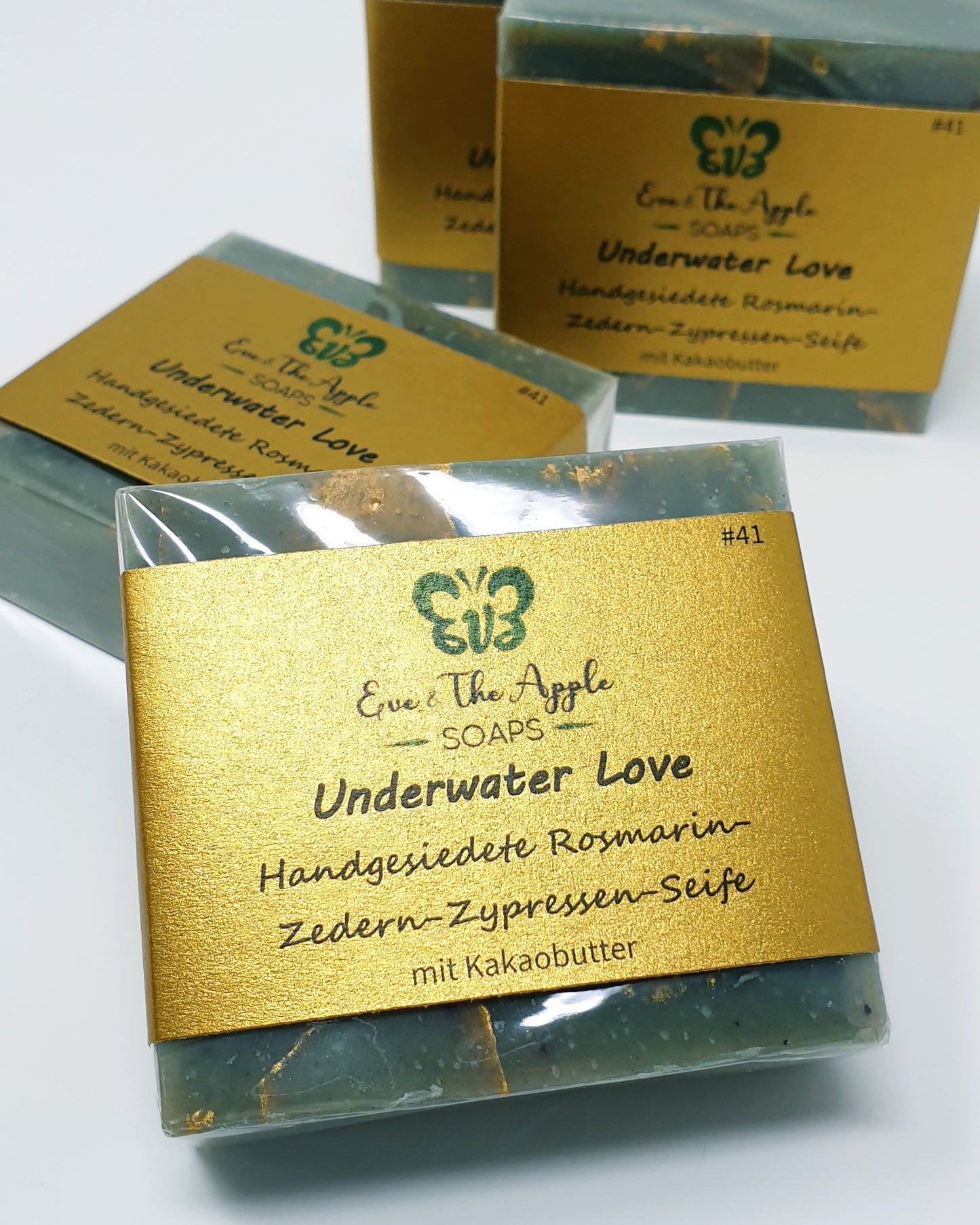 UNDERWATER LOVE #41 Rosmarin-Zedern-Zypressen-Seife mit Kakaobutter, beduftet, 110 g